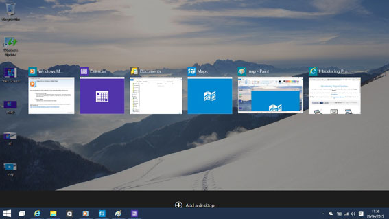 The new Task View - Windows-10